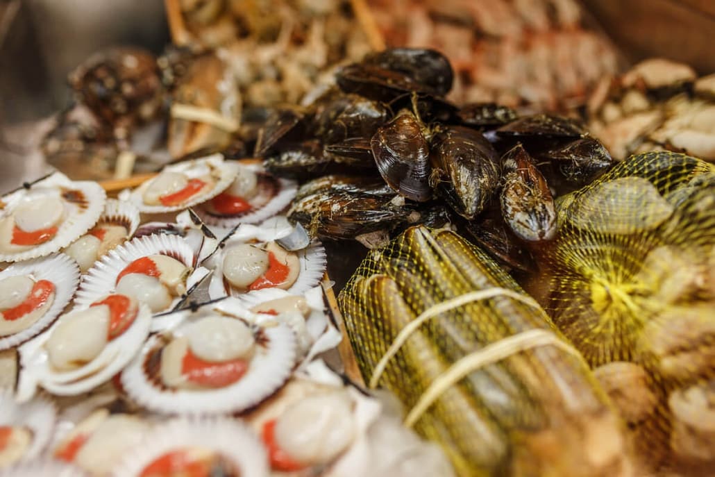 pescados y mariscos primavera